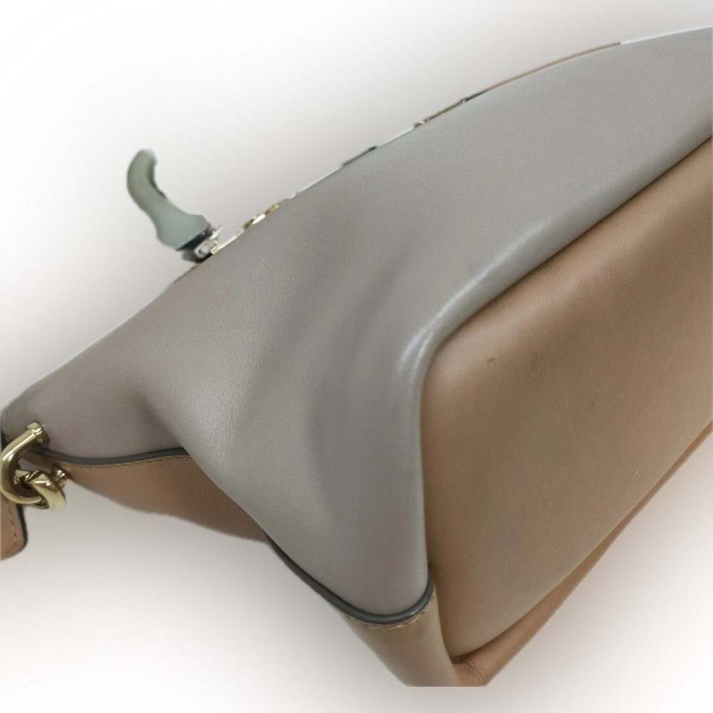 Chloe Tan Mini Baylee Tote Bag with Crossbody Strap - Picture 5 of 8